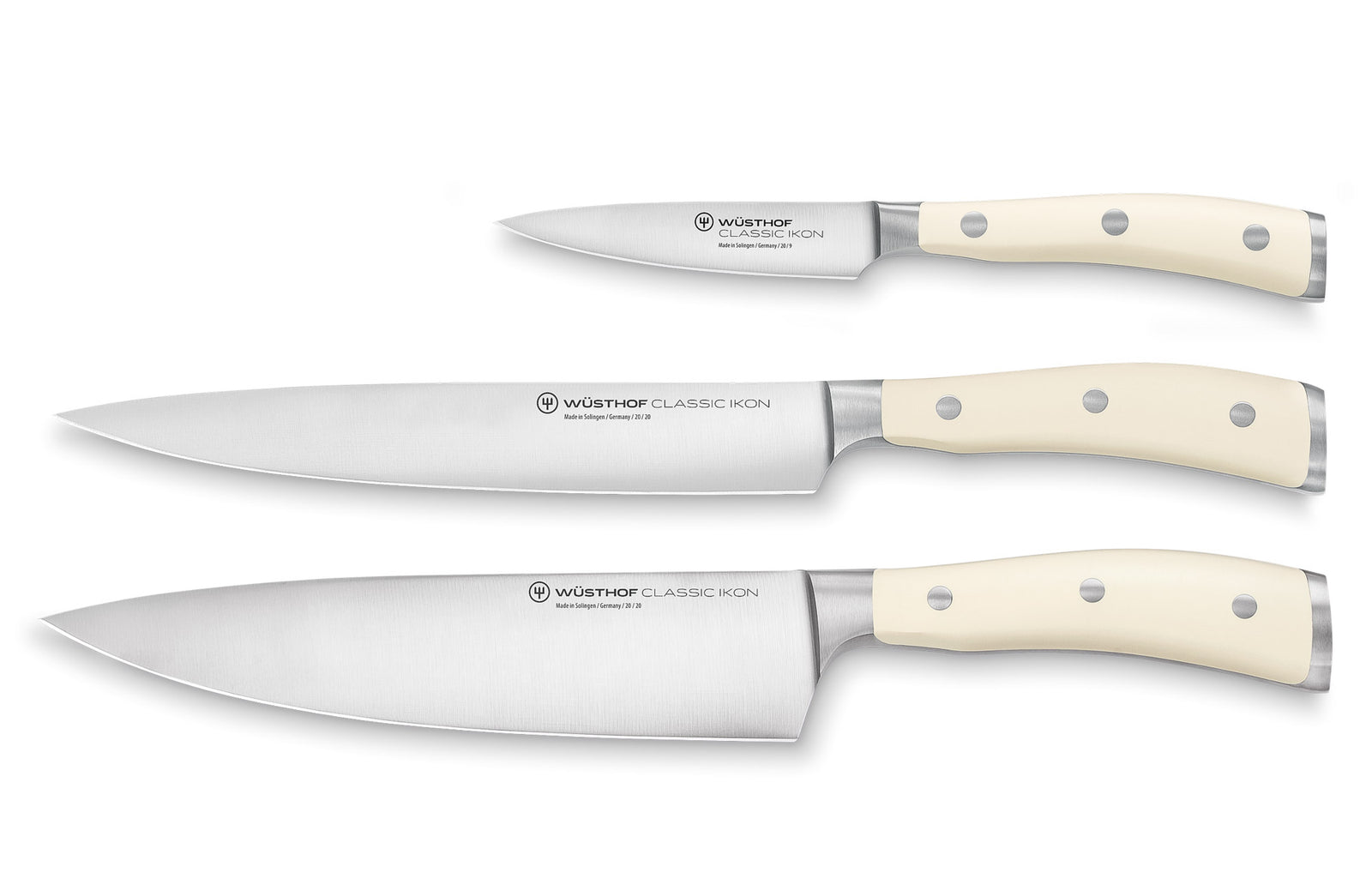 Wusthof Classic Ikon Creme Steak Knives - 8 Piece Set with Case