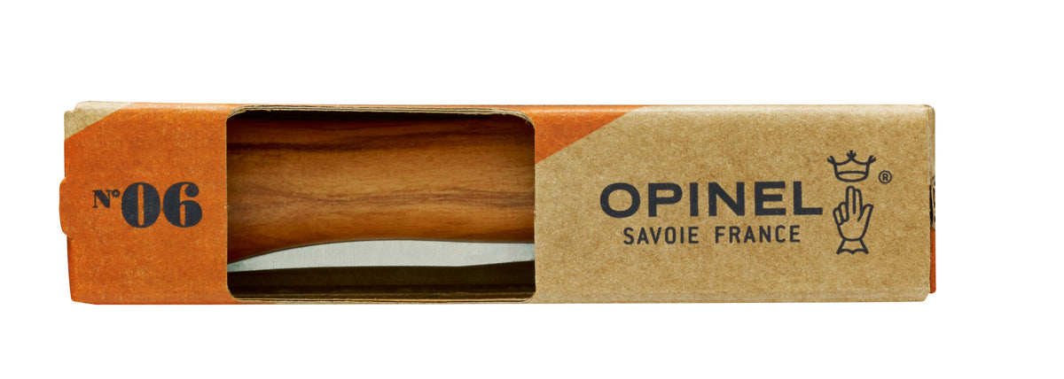 Couteau OPINEL Tradition Luxe N°8 manche en Noyer, lame 8.5cm - Le