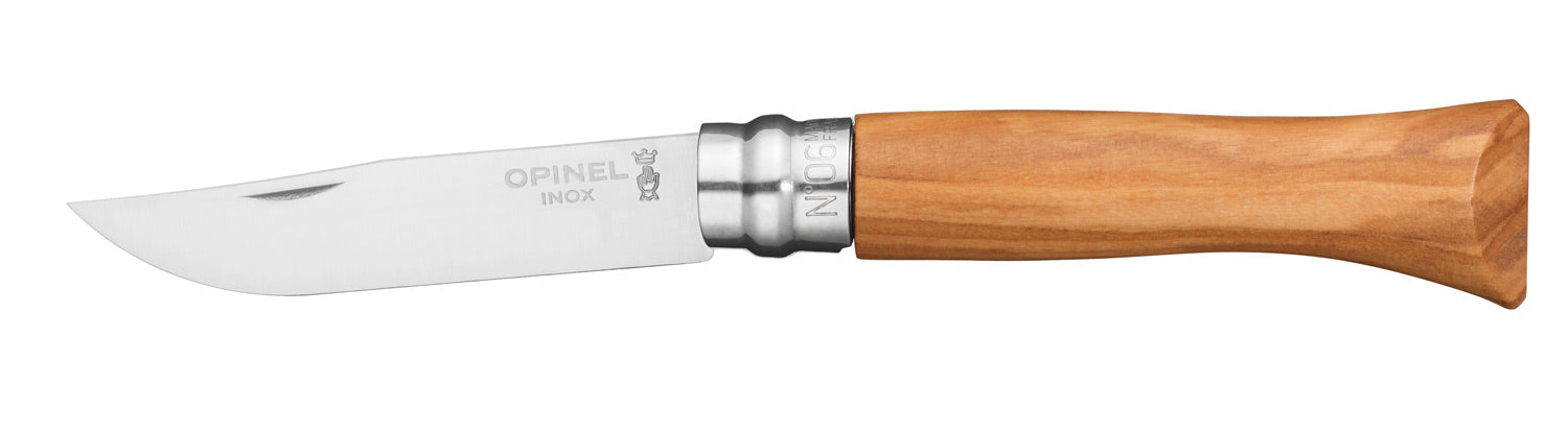 Couteau OPINEL Tradition Luxe N°8 manche en Noyer, lame 8.5cm - Le