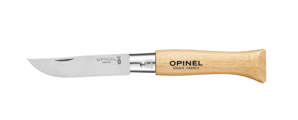 Opinel　Tradition　Knife,　Beech　handle,　Stainless　Steel,　6cm,　#5
