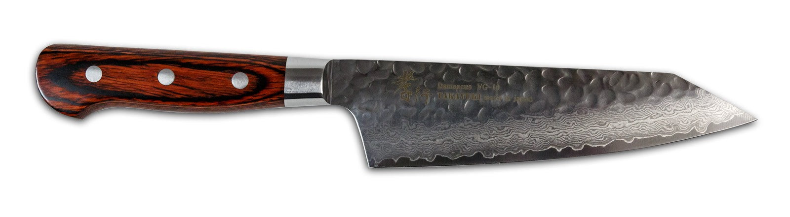 Sakai Takayuki 33-Layer VG10 Damascus Hammered Japanese Chef's Knife SET  (Gyuto 210mm - Slicer 240mm - Petty 120mm)